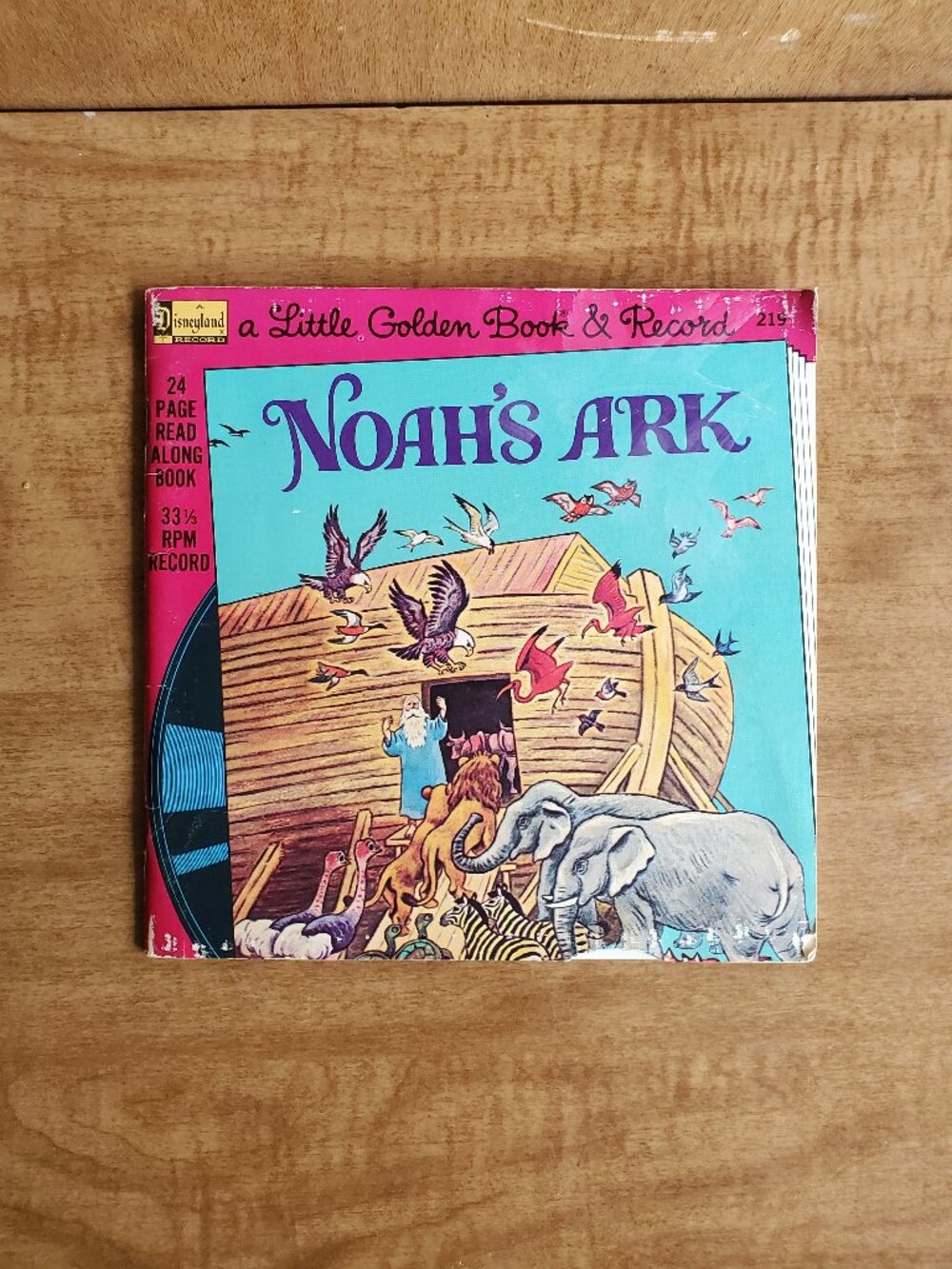 1976 Noah's Ark Little Golden Book and Record